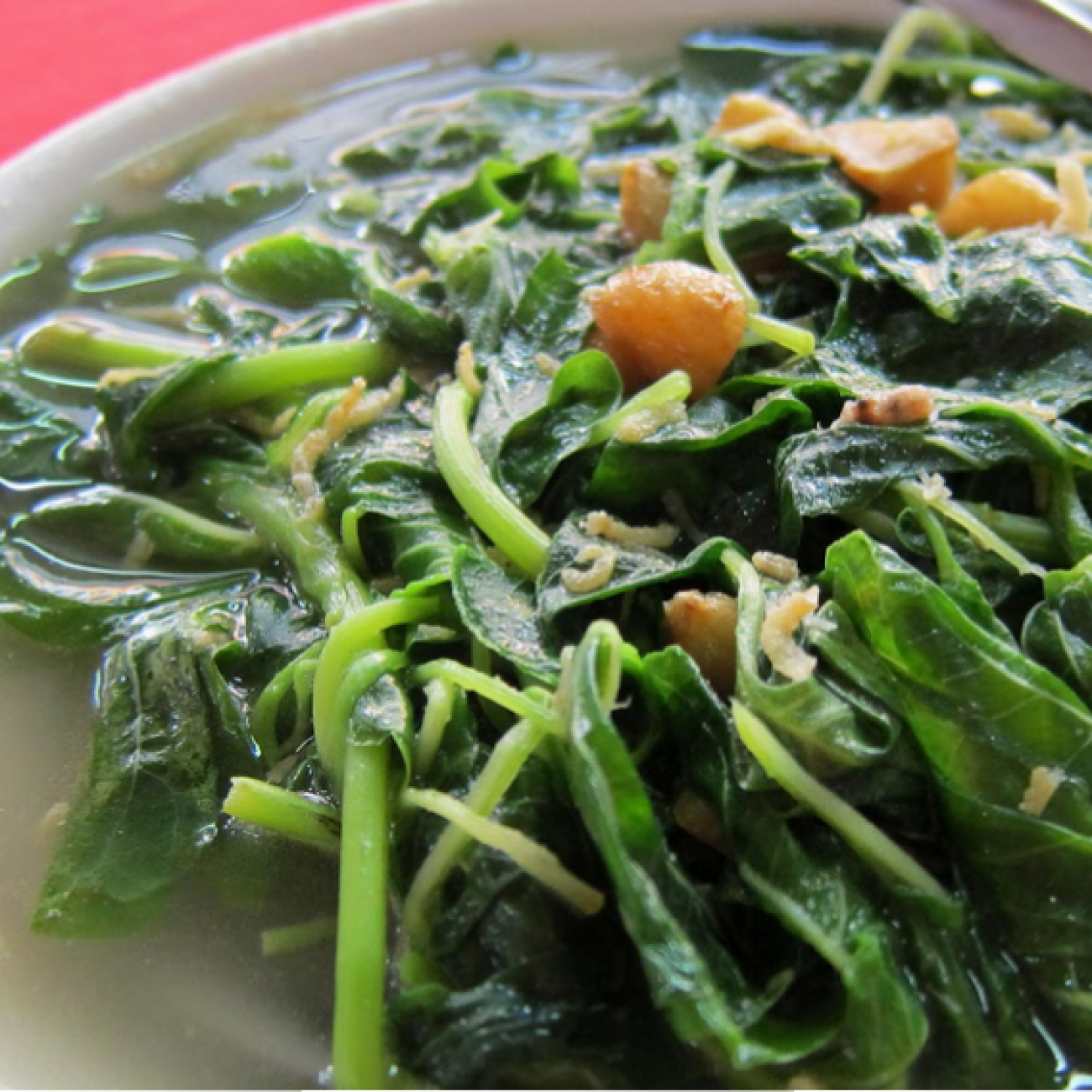 Spinach broth