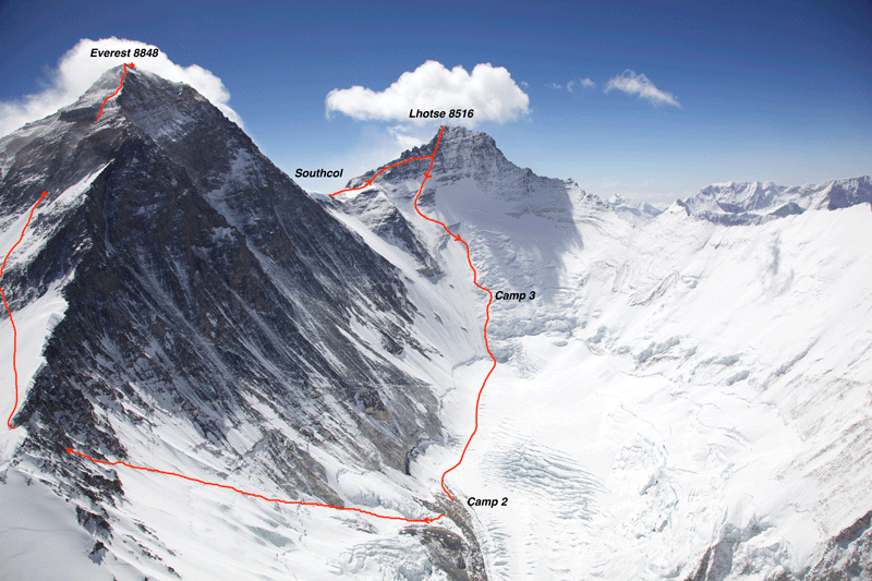 Mount Nuptse Climbing