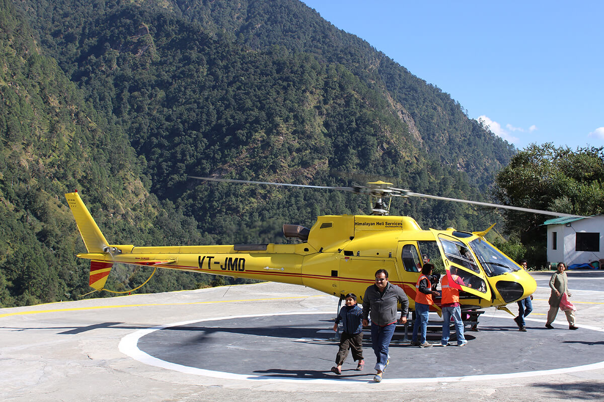 Helicopter to kedarnath